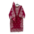 Casual Luxe Embroidered 3 Piece Suit