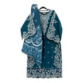 Casual Luxe Embroidered 3 Piece Suit